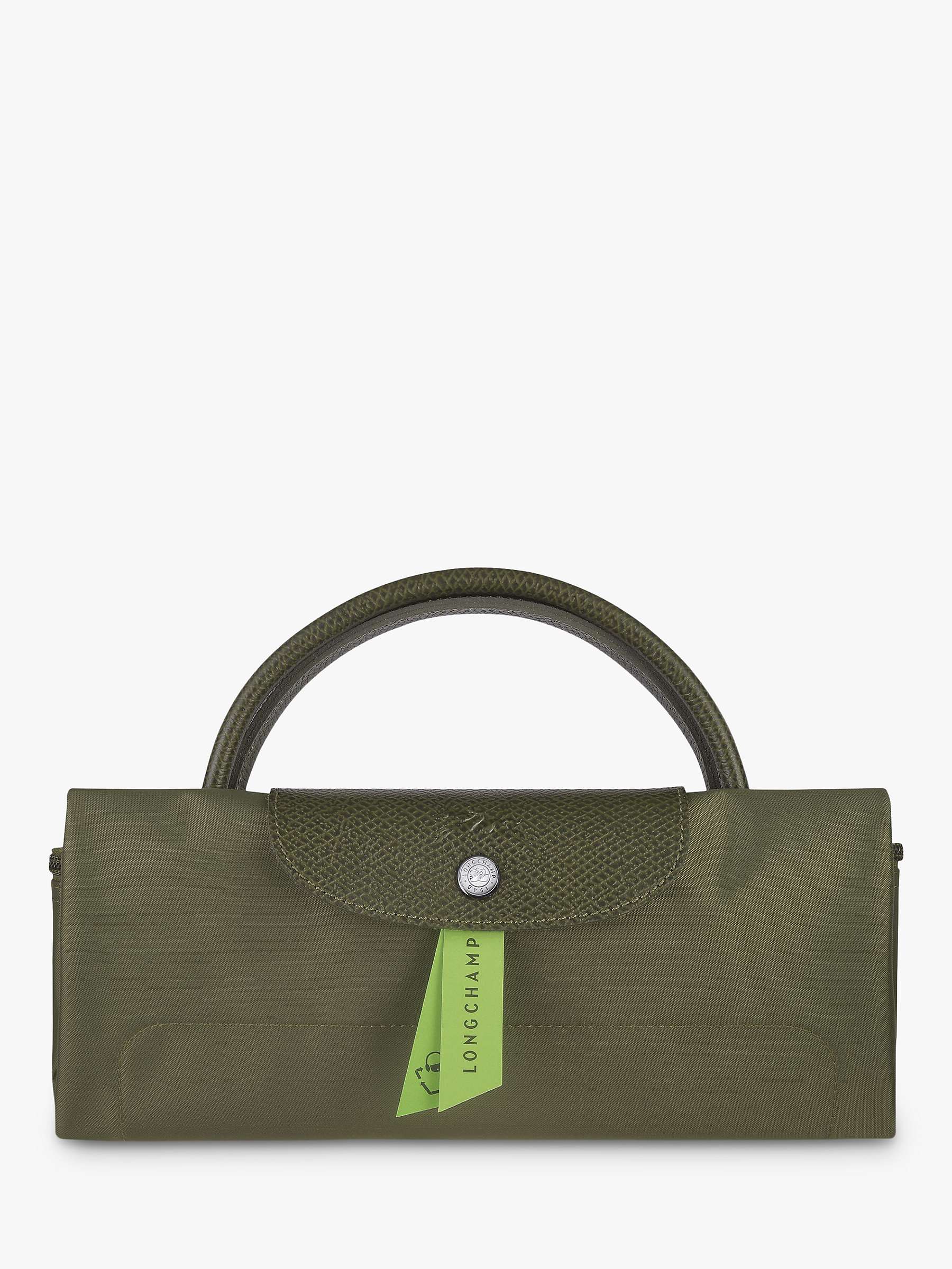 Buy Longchamp Le Pliage Green Recycled Canvas Large Travel Bag Online at johnlewis.com