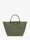 Longchamp Le Pliage Green Medium Top Handle Bag