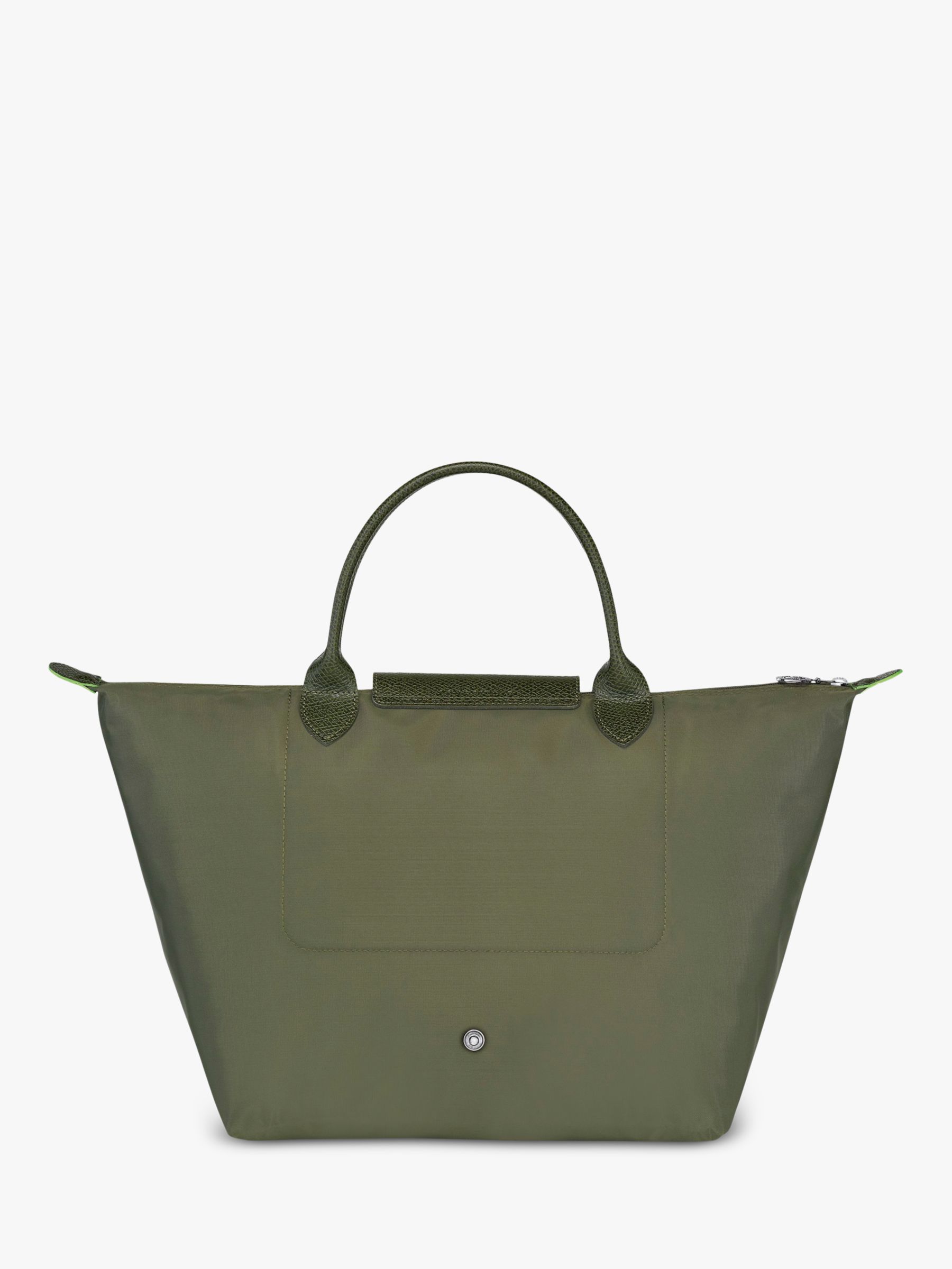 Longchamp Le Pliage Recycled Canvas Medium Top Handle Bag, Forest