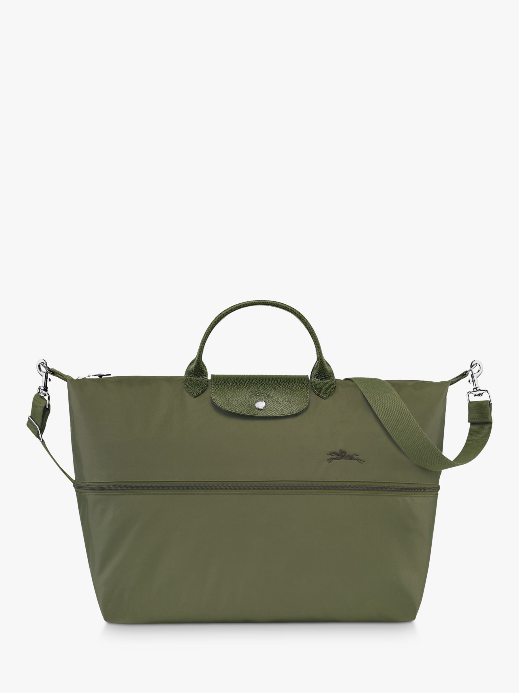 Longchamp Le Pliage Green Recycled Canvas Expandable Travel Bag, Forest ...