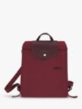 Longchamp Le Pliage Green Recycled Canvas Backpack, Red
