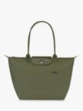 Longchamp Le Pliage Green Recycled Canvas Large Shoulder Bag