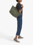Longchamp Le Pliage Green Recycled Canvas Large Tote Bag