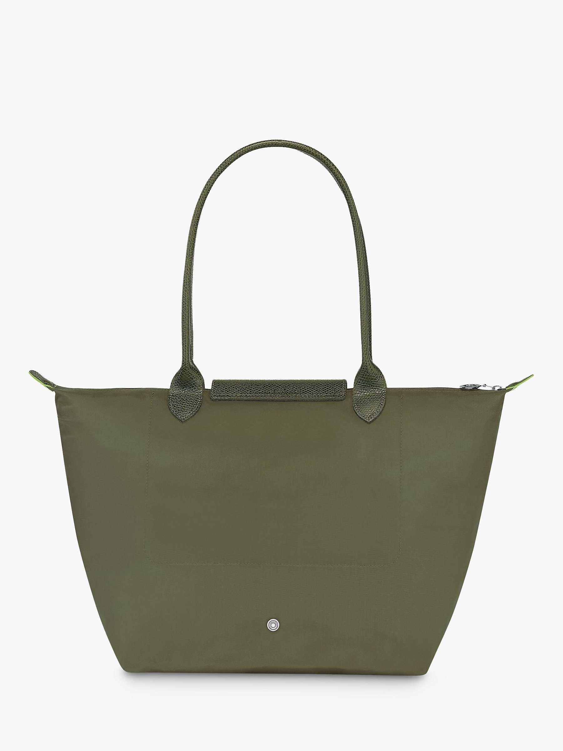 Buy Longchamp Le Pliage Green Recycled Canvas Large Shoulder Bag Online at johnlewis.com