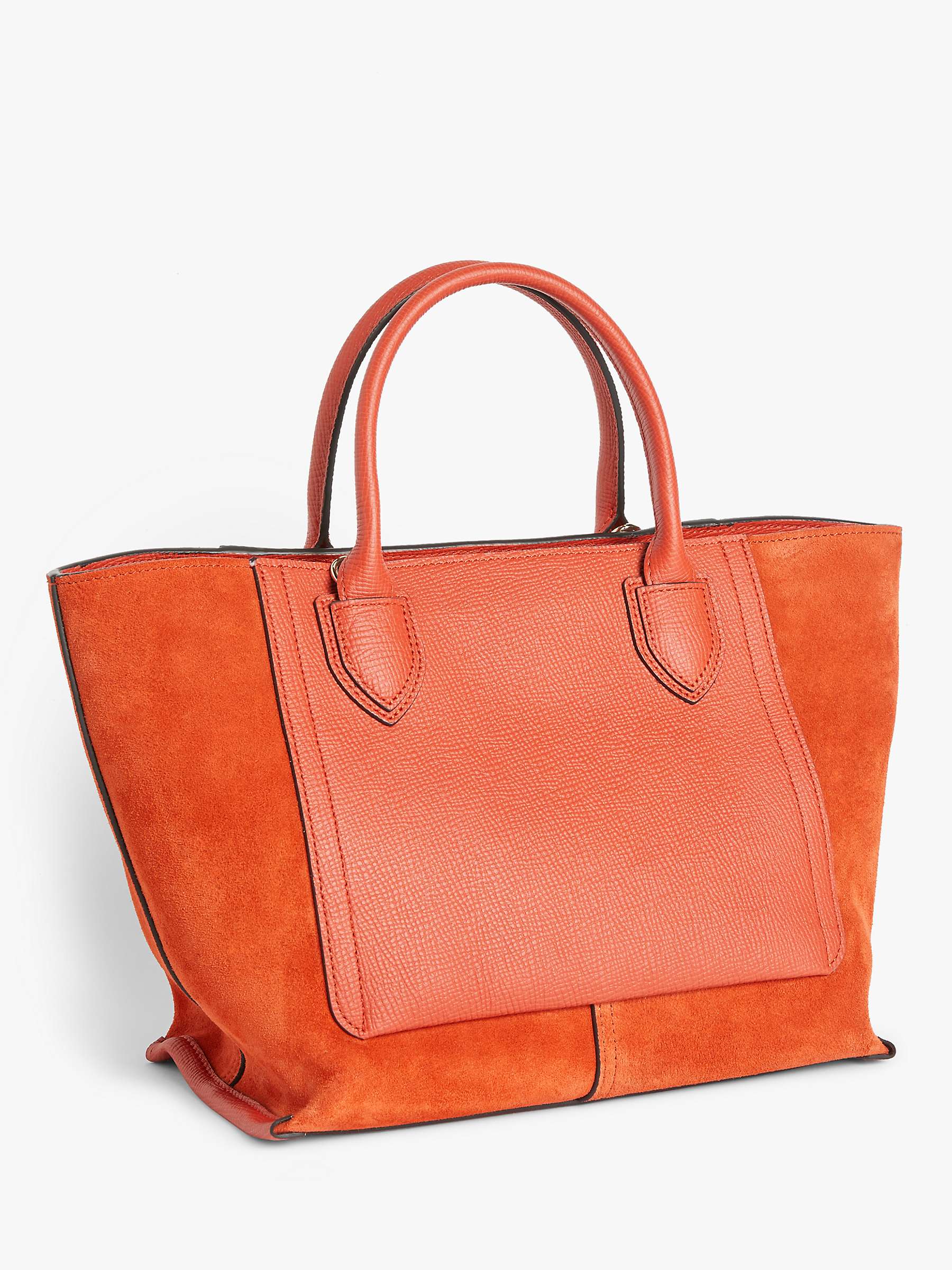 Buy Longchamp Mailbox Medium Suede Leather Top Handle Bag Online at johnlewis.com