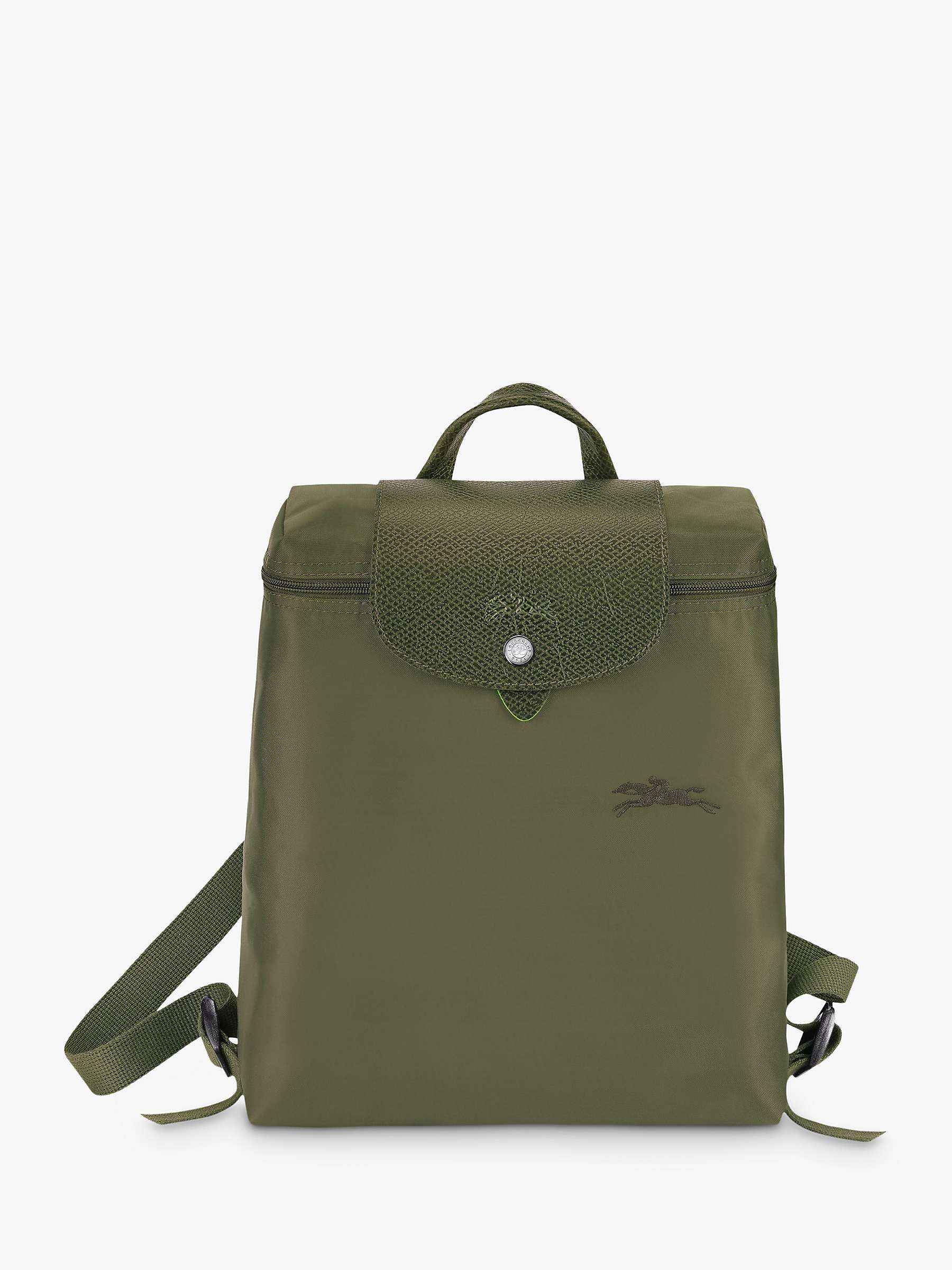 Buy Longchamp Le Pliage Green Recycled Canvas Backpack Online at johnlewis.com