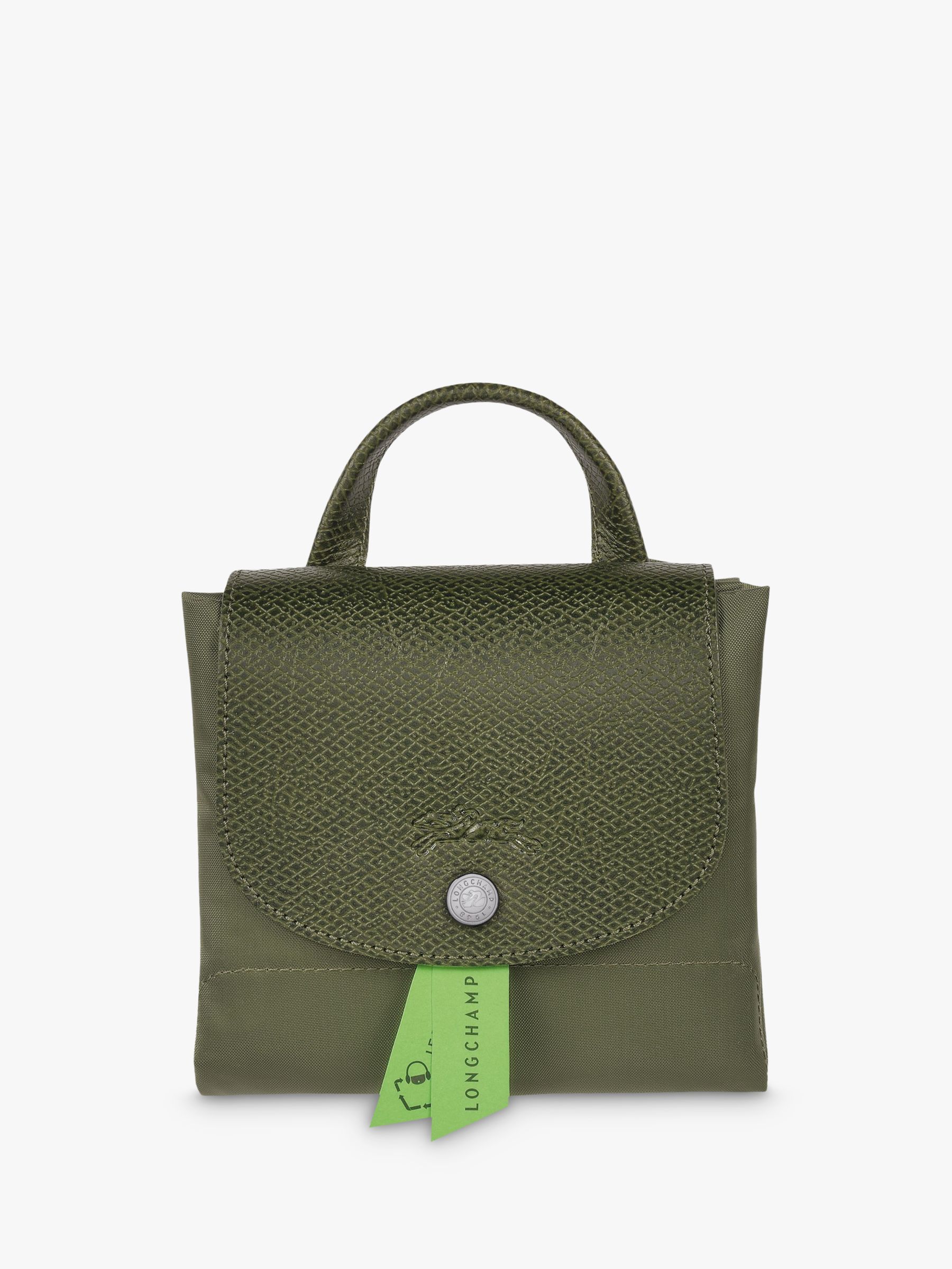 Longchamp Le Pliage Green Recycled Canvas Large Shoulder Bag, Forest at  John Lewis & Partners