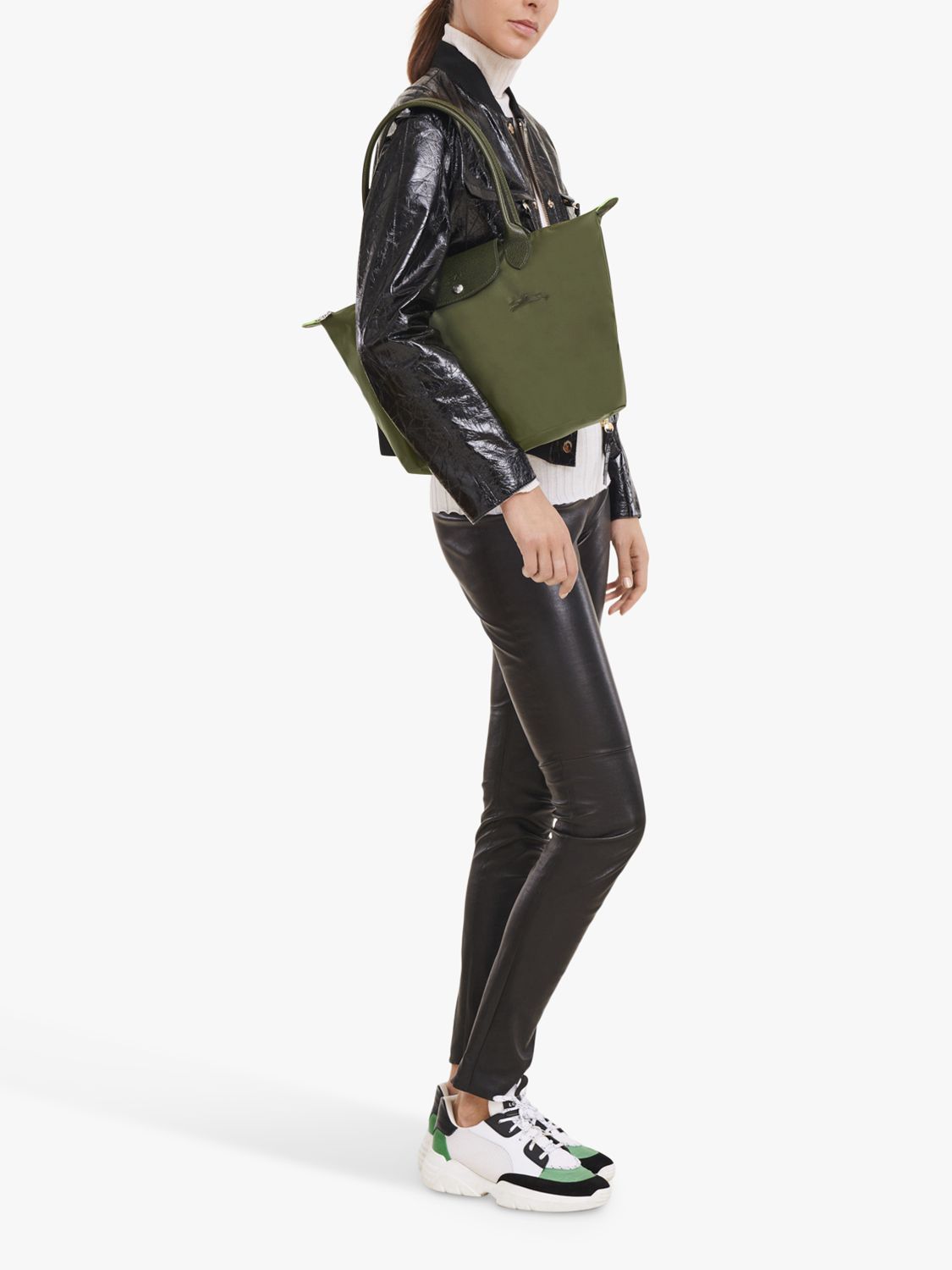 Longchamp green Le Pliage Green Shoulder Bag | Harrods UK