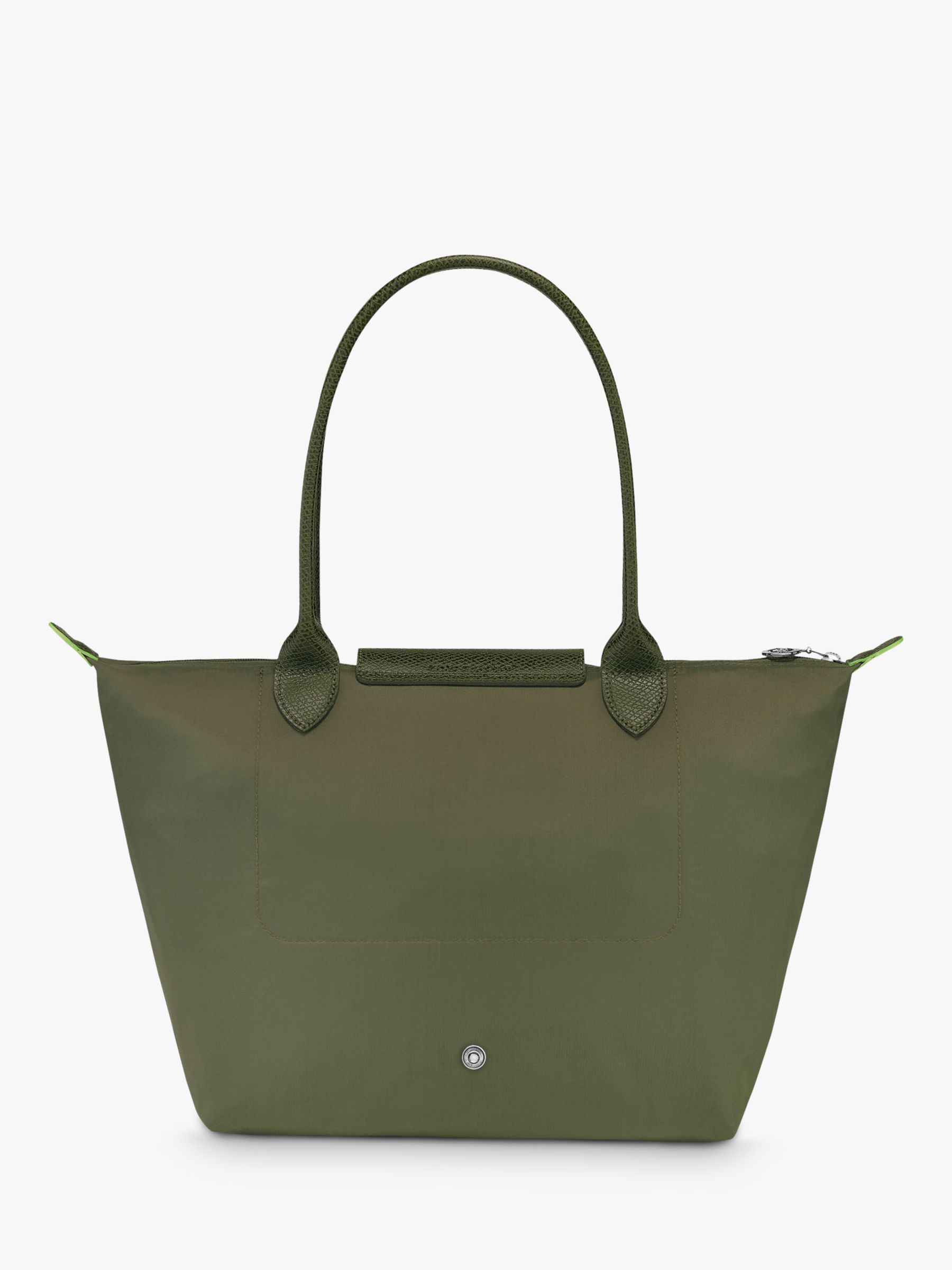 Longchamp Le Pliage Green Recycled Canvas Small Shoulder Bag, Forest