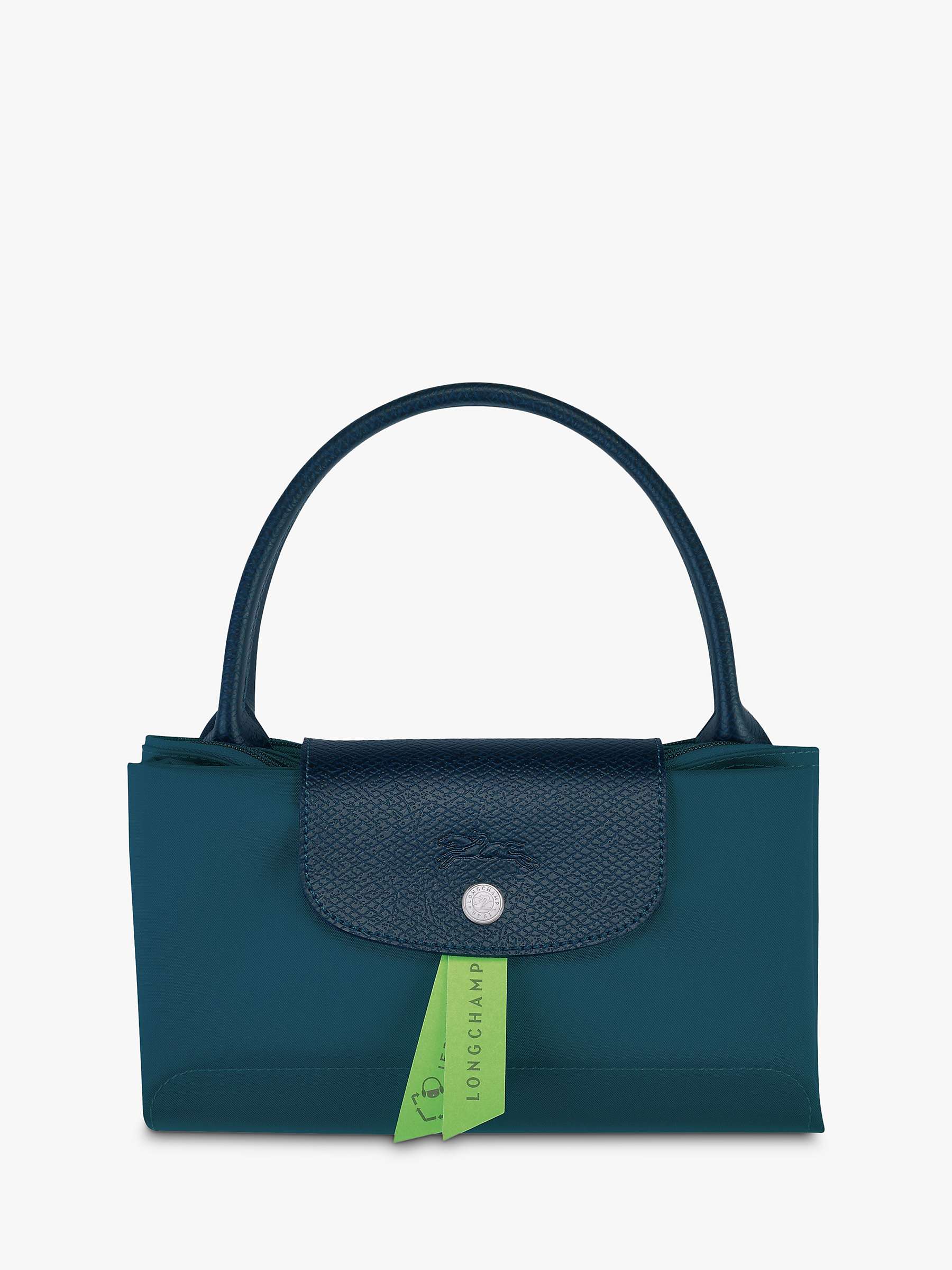 Longchamp Le Pliage Green Recycled Canvas Medium Top Handle Bag, Ocean ...