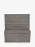 Longchamp Roseau Leather Continental Wallet, Grey