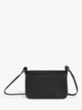 Longchamp Le Foulonné Leather Wallet on Shoulder Strap