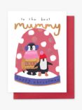 Stop the Clock Design Penguins Snowglobe Mummy Christmas Card