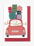 Stop the Clock Design Car & Presents Christmas Card