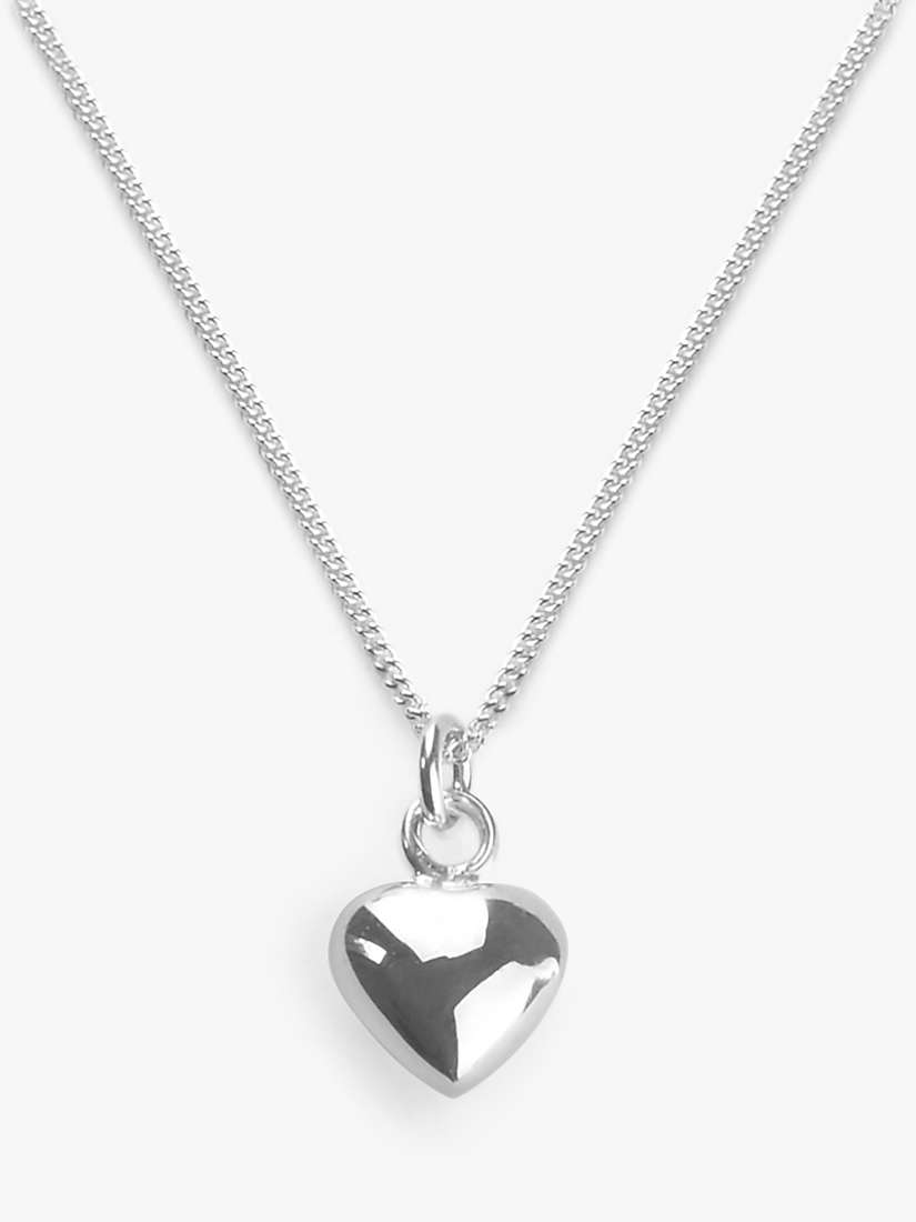 Buy Tales From The Earth Child's Little Heart Pendant Necklace, Silver Online at johnlewis.com