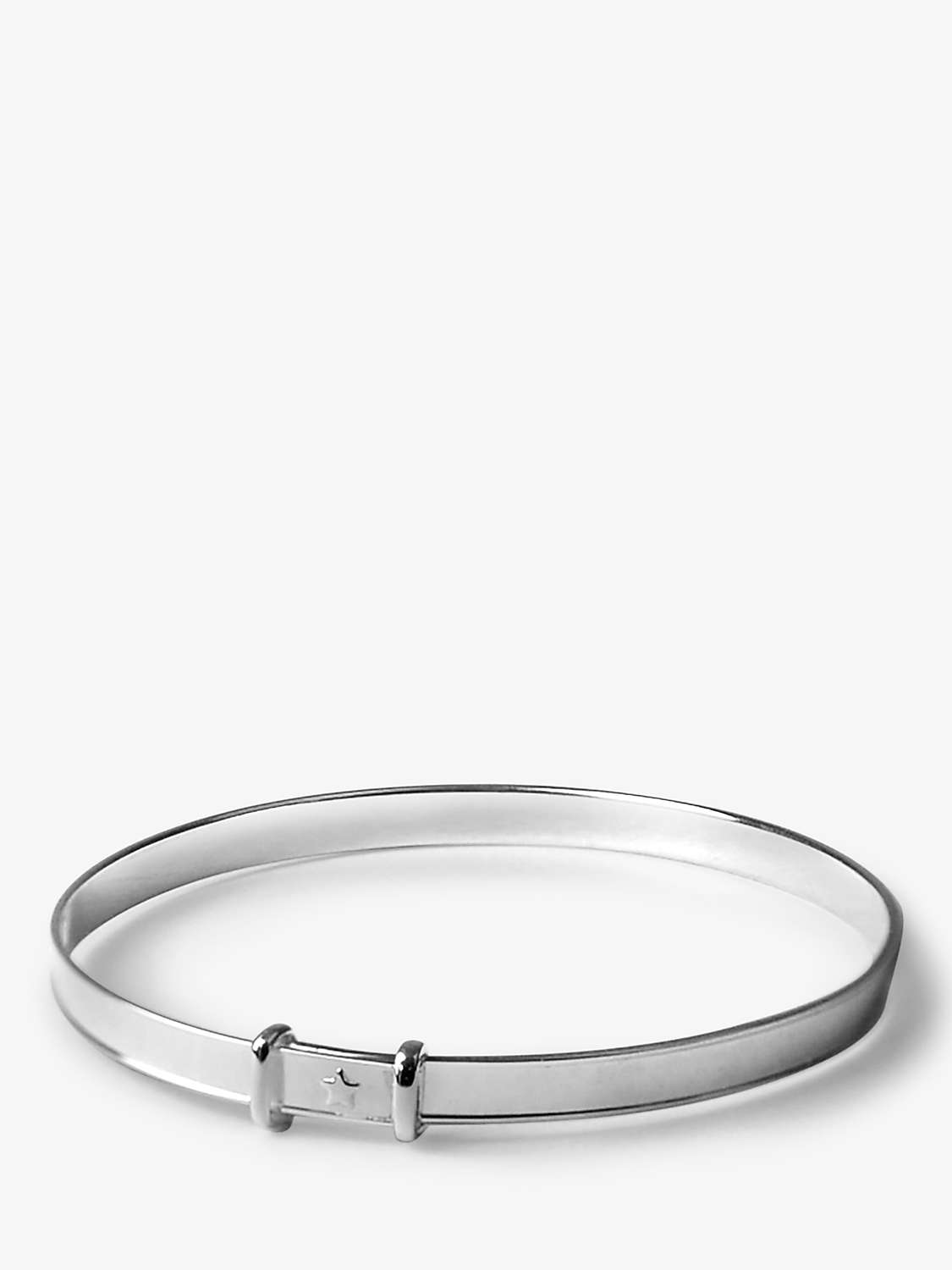 Buy Tales From The Earth Expanding Lucky Star Christening Bangle, Silver Online at johnlewis.com