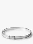 Tales From The Earth Expanding Lucky Star Christening Bangle, Silver