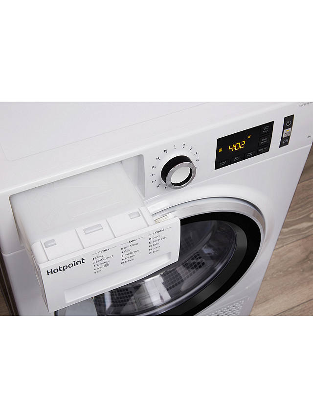 Buy Hotpoint M11 82XB UK Freestanding Heat Pump Tumble Dryer, 8kg Load, White Online at johnlewis.com