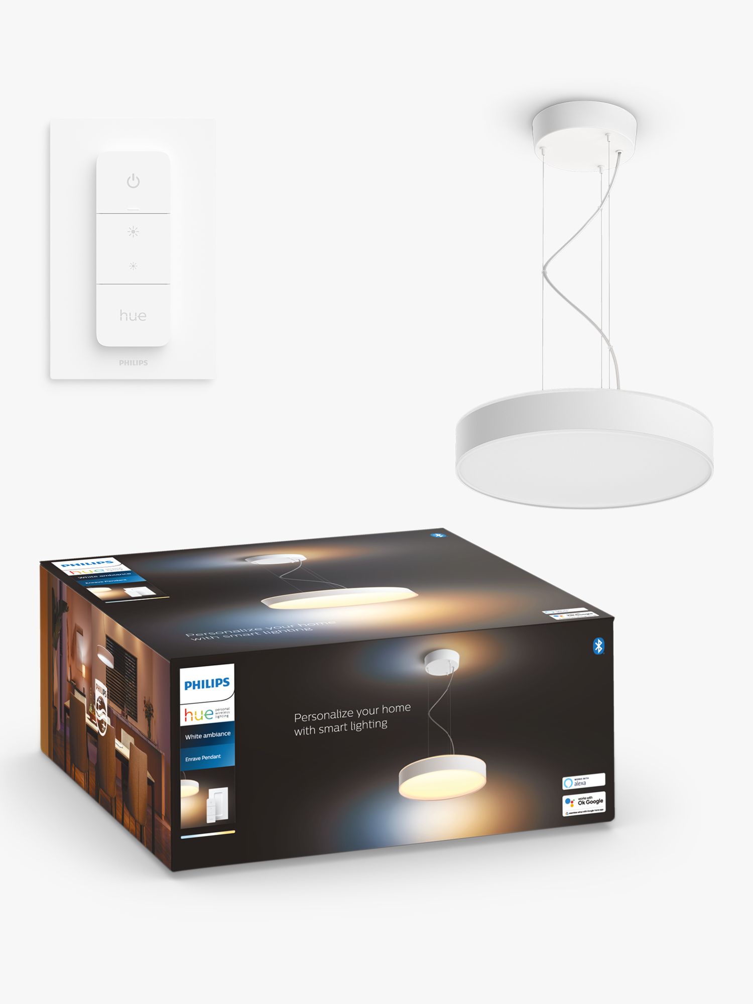 Photo of Philips hue enrave led ceiling light with dimmer switch