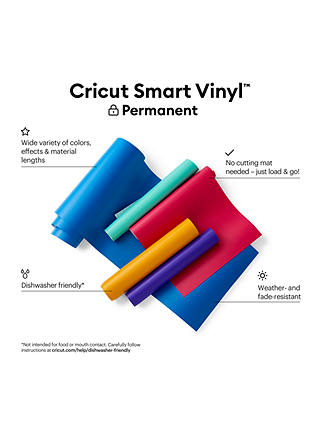 Cricut Permanent Smart Vinyl, 13 Inches x 21 ft, White