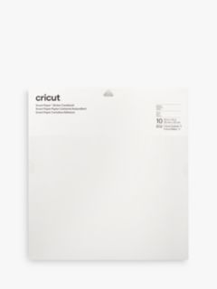 Cricut Smart Paper Sticker Cardstock, Pack of 10, 13 x 13 inches