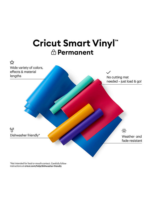 Cricut Permanent Smart Vinyl, 13 Inches x 3 ft, Blue