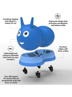 Micro Scooters Micro Inflatable Ride On Air Hopper, Blue