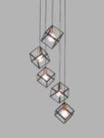 Pacific Lifestyle Alessio 5 Pendant Cluster Ceiling Light, Black