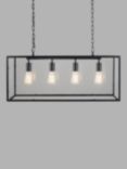 Pacific Bar Ceiling Light, Clear/Black