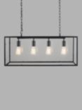 Pacific Lifestyle Bar Ceiling Light, Clear/Black