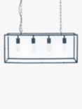 Pacific Lifestyle Bar Ceiling Light, Clear/Black
