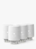tado Add-on Smart Radiator Thermostat, White, Pack of 4