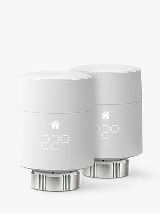 tado Add-on Smart Radiator Thermostat, White, Pack of 2