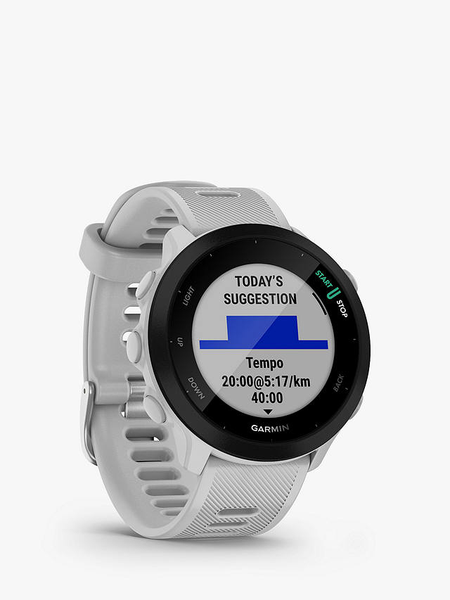 Garmin Forerunner 55, GPS, Running Smartwatch, White