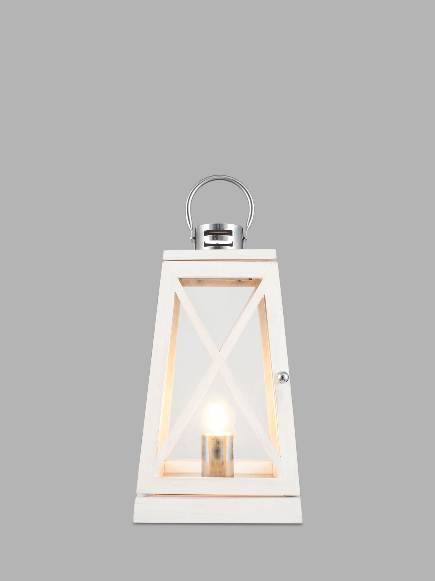 Photo of Pacific lifestyle wooden lantern table lamp white
