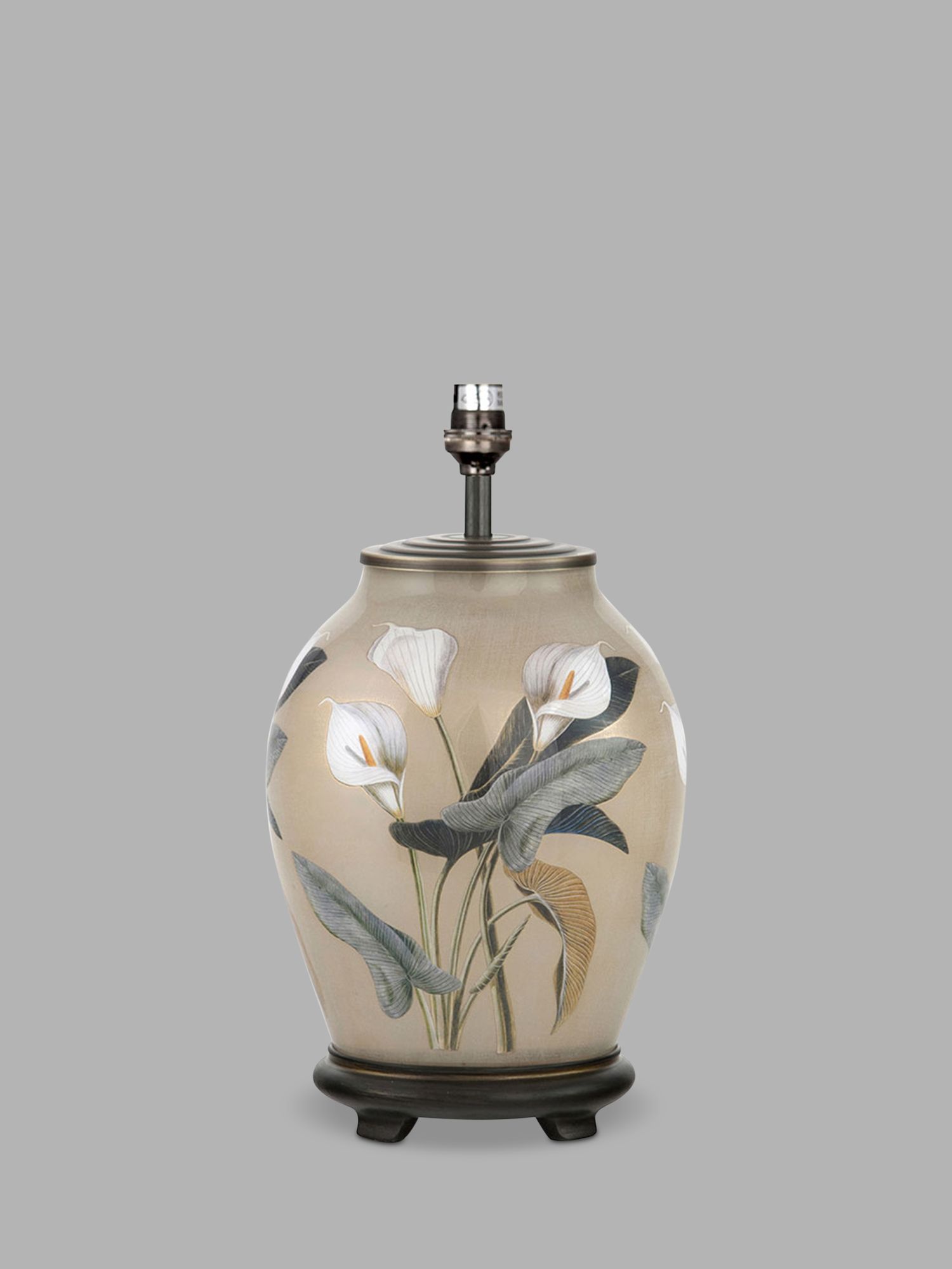Photo of Jenny worrall arum lily glass lamp base medium natural h34.5cm