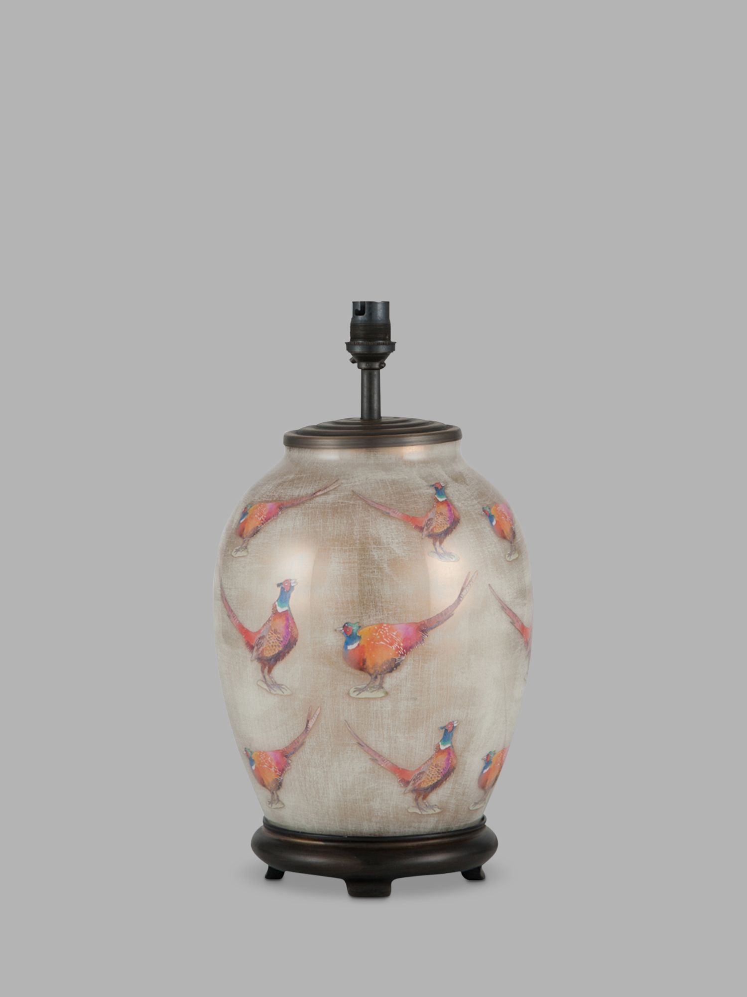 Photo of Jenny worrall pheasant glass lamp base medium natural h34.5cm