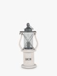 Pacific Victorian Wooden Lantern Table Lamp, White