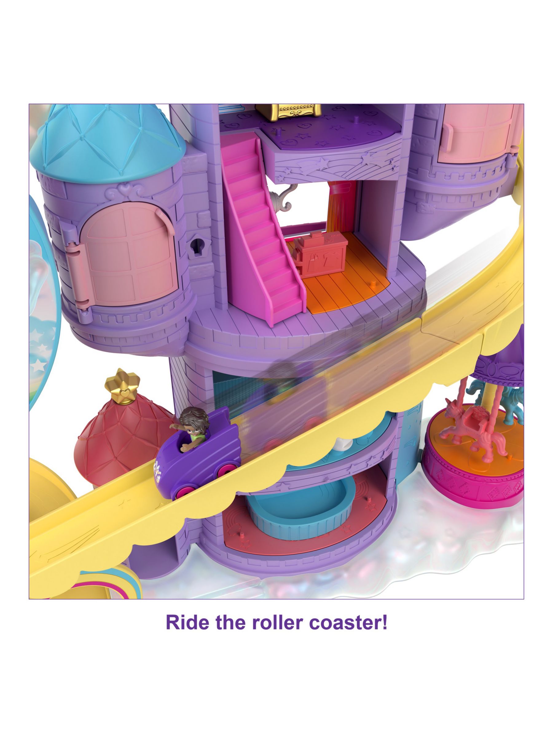 polly pocket rainbow funland theme park