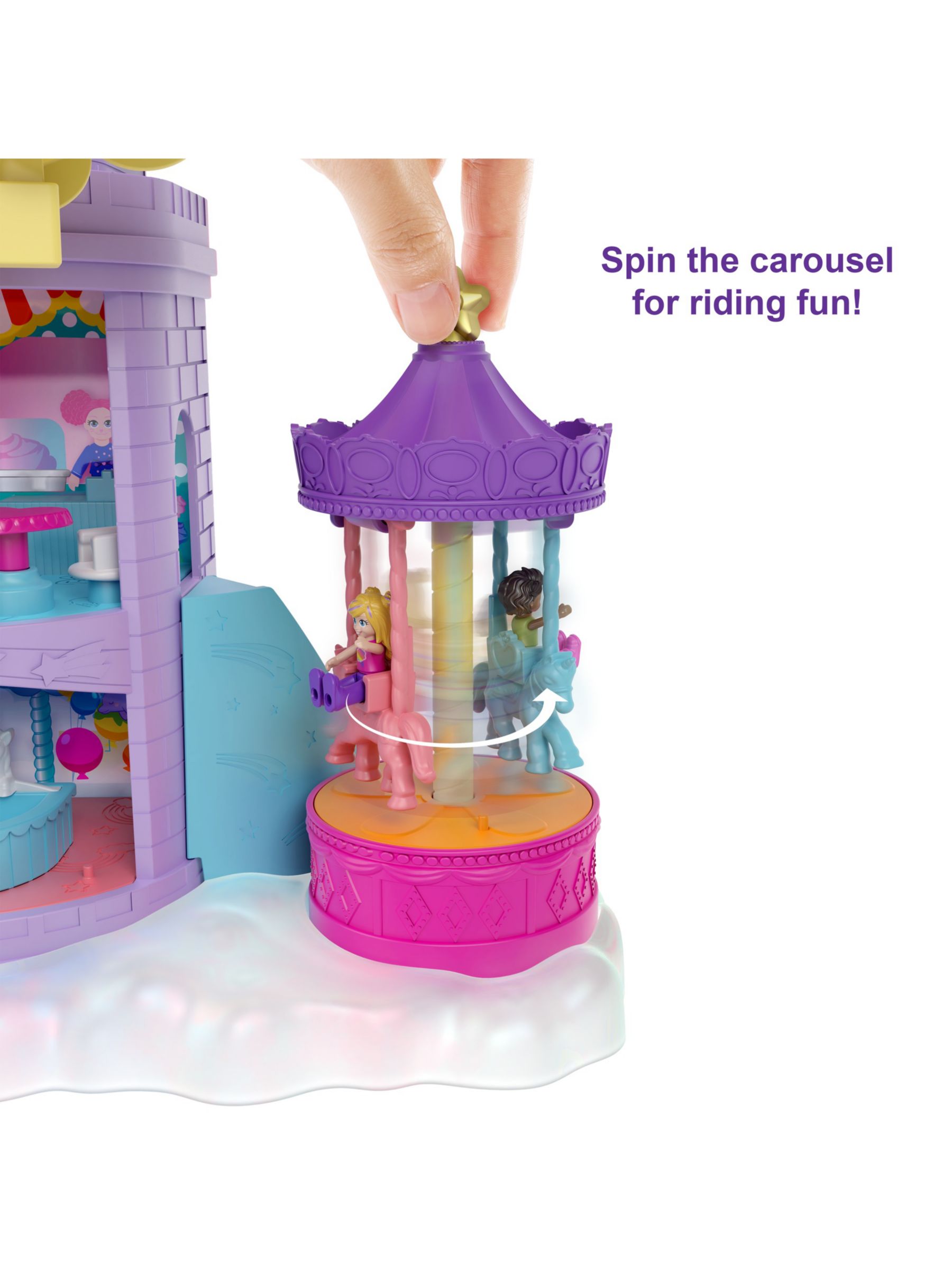 polly pocket rainbow funland theme park