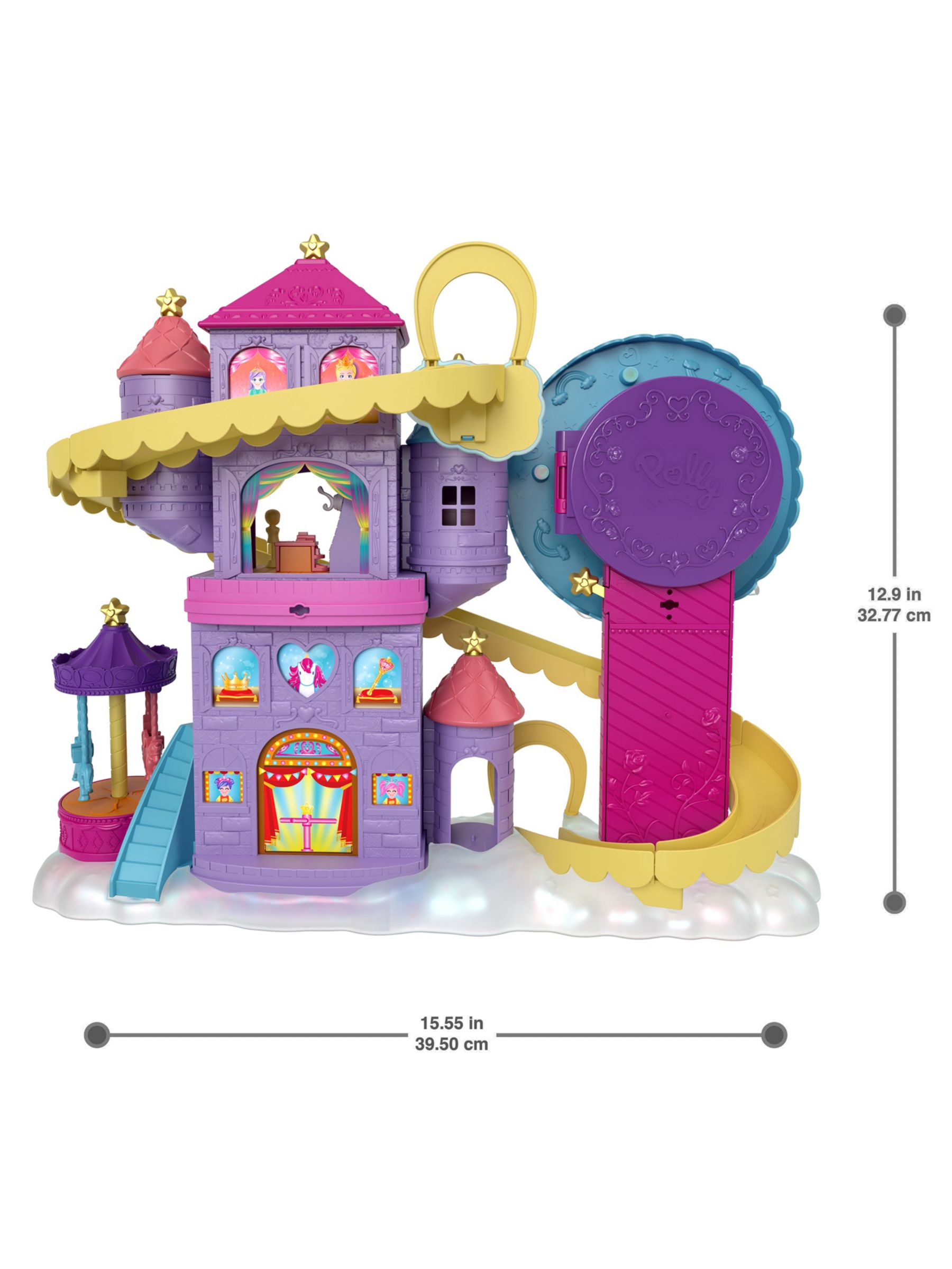 polly pocket rainbow funland theme park