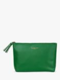 Fenella Smith Vegan Leather Tassel Washbag, Green
