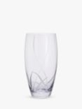 Dartington Crystal Iris Wide Vase, H26cm, Clear
