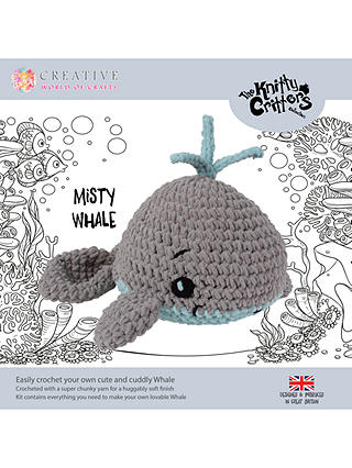 Knitty Critters Misty Whale Crochet Kit