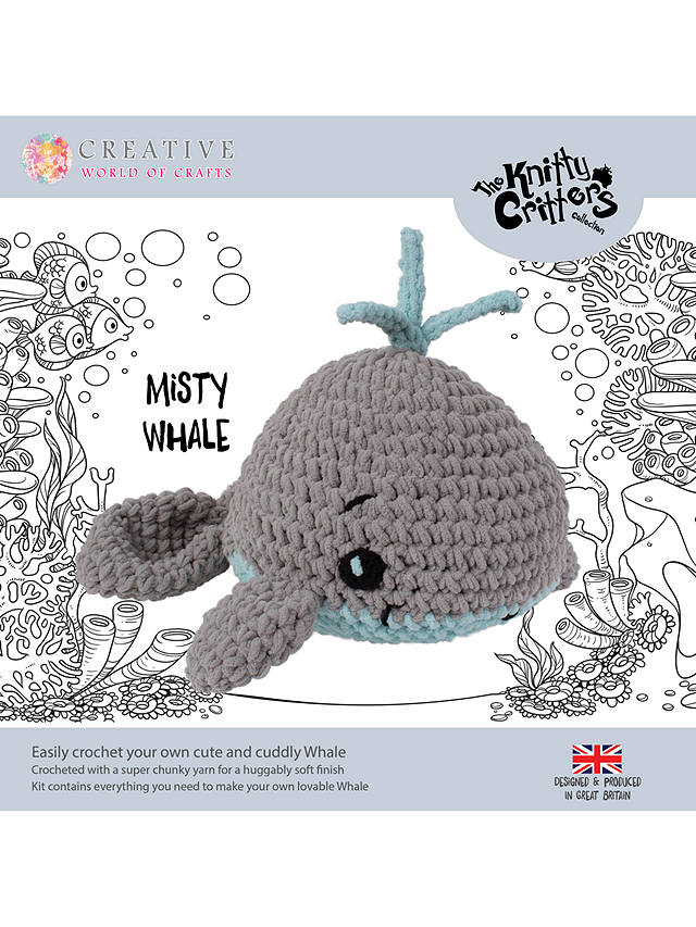 Knitty Critters Misty Whale Crochet Kit