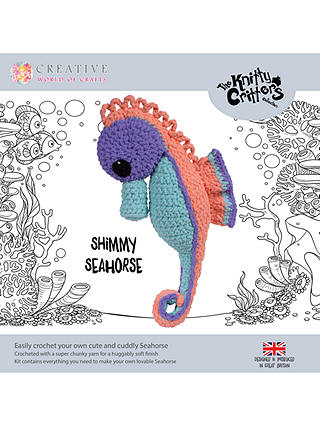 Knitty Critters Shimmy Seahorse Crochet Kit