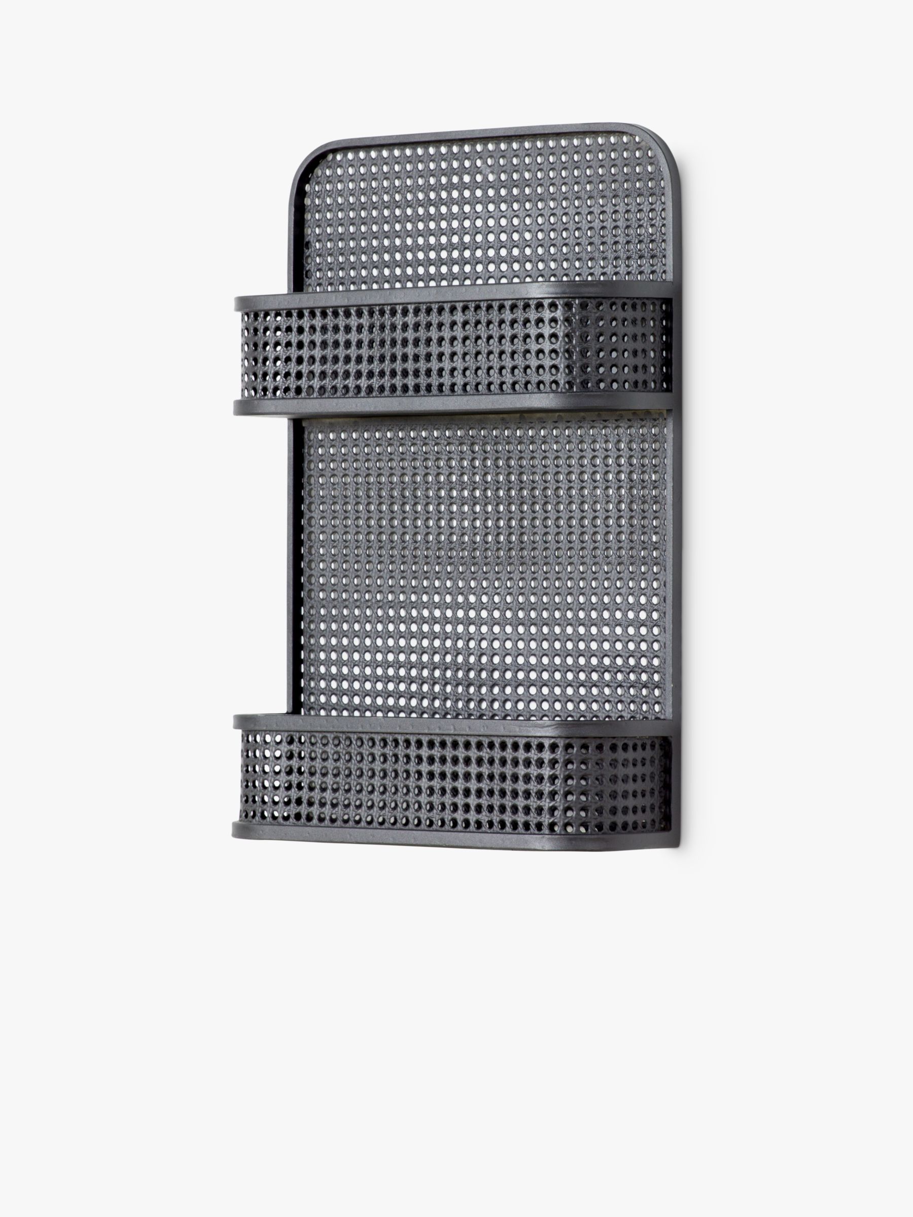 Photo of John lewis maki wall-mounted metal shelf unit black