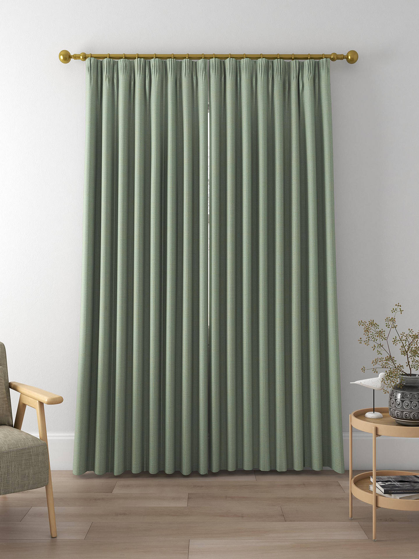Designers Guild Skye Made to Measure Curtains, Aqua