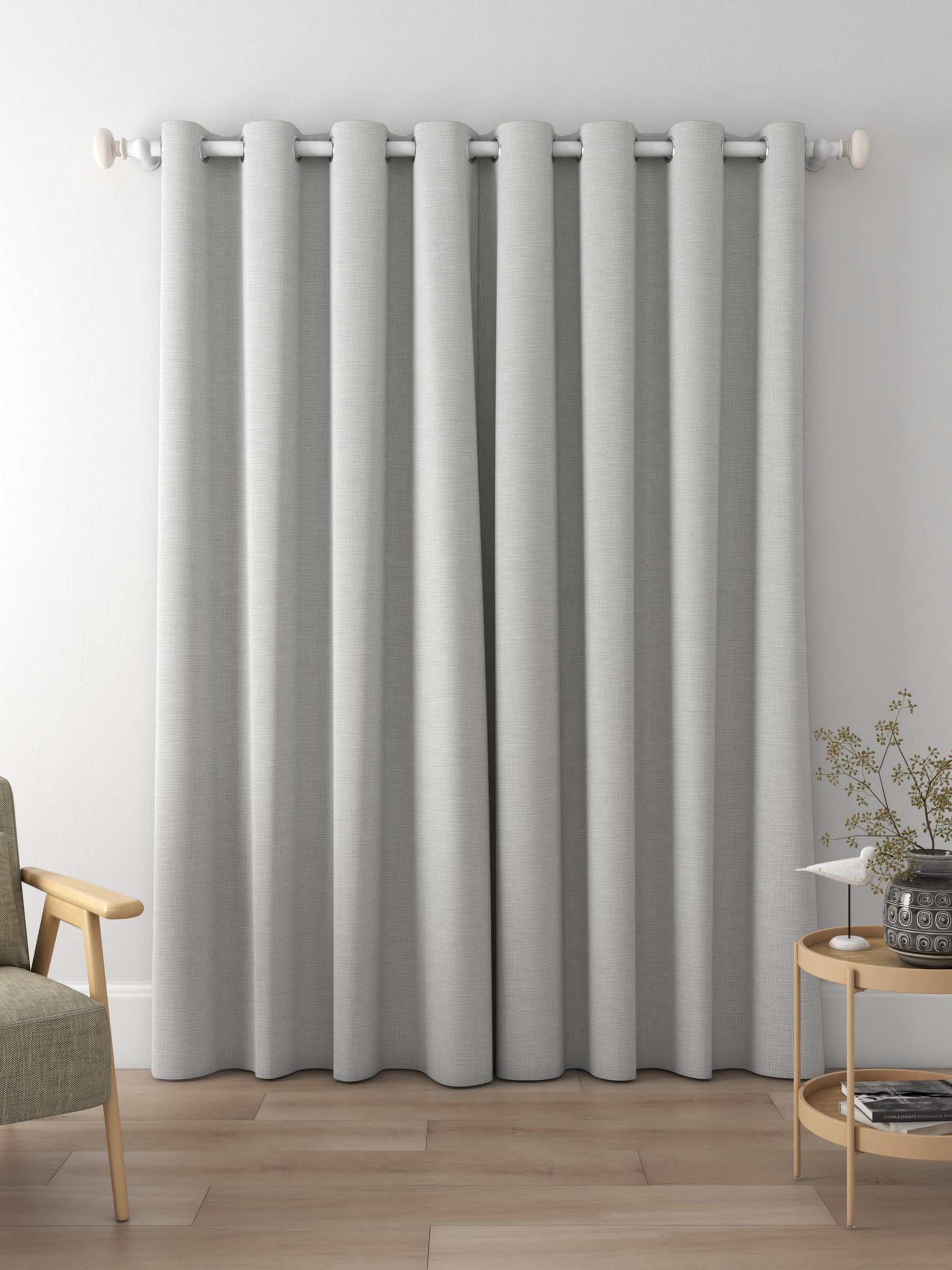 Designers Guild Tangalle Made to Measure Curtains, Zinc