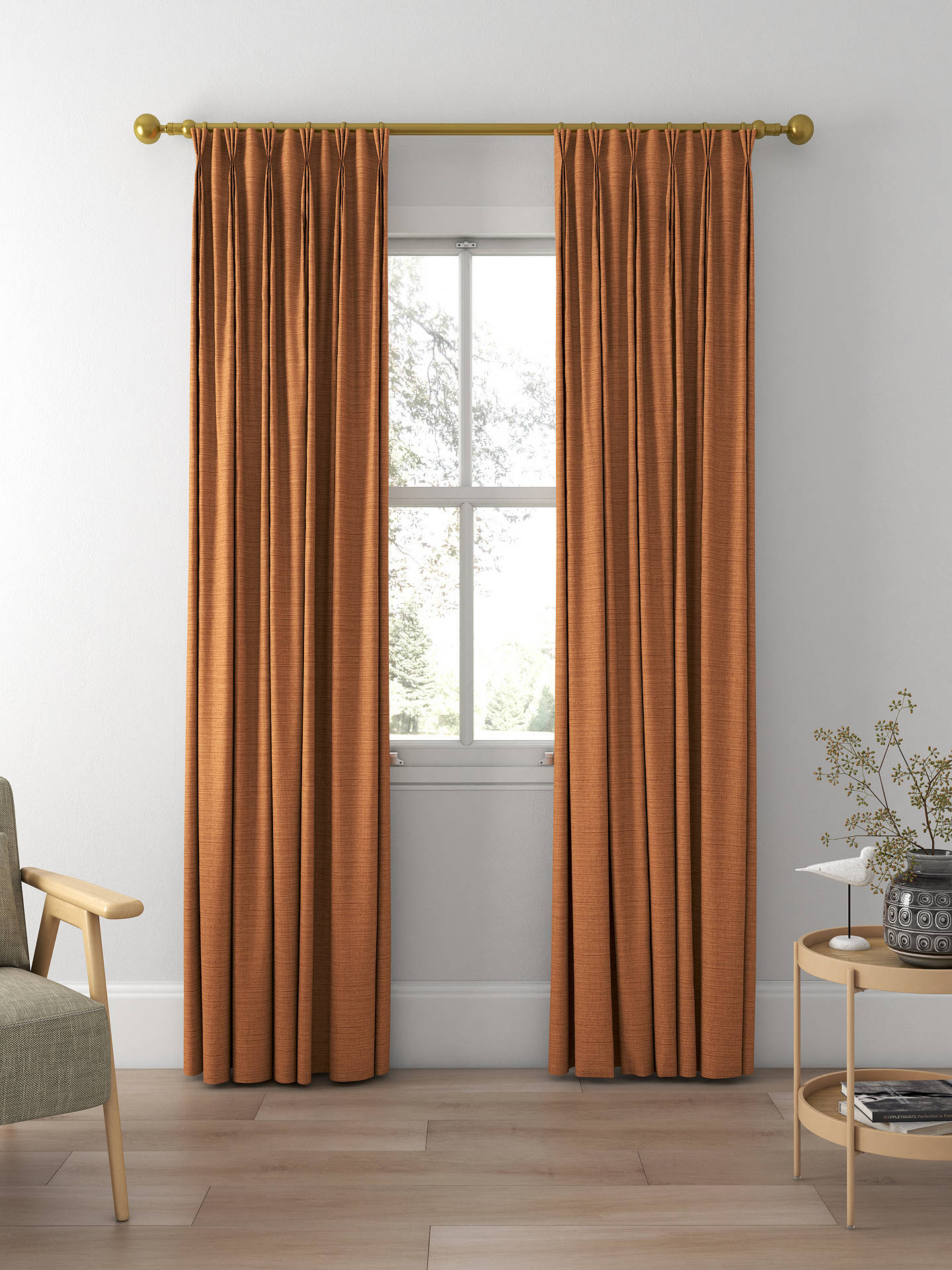 Designers Guild Kumana Made to Measure Curtains, Amber